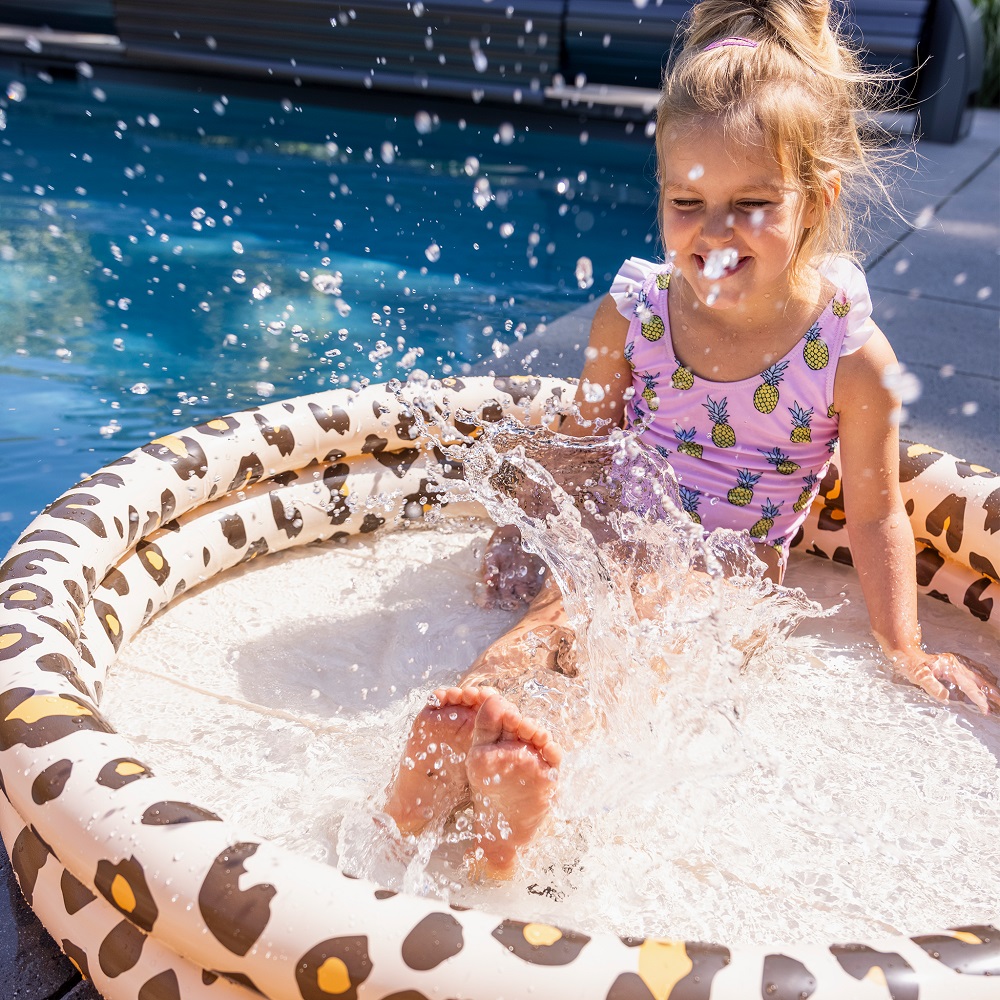 Laste täispuhutav bassein Swim Essentials Beige Leopard