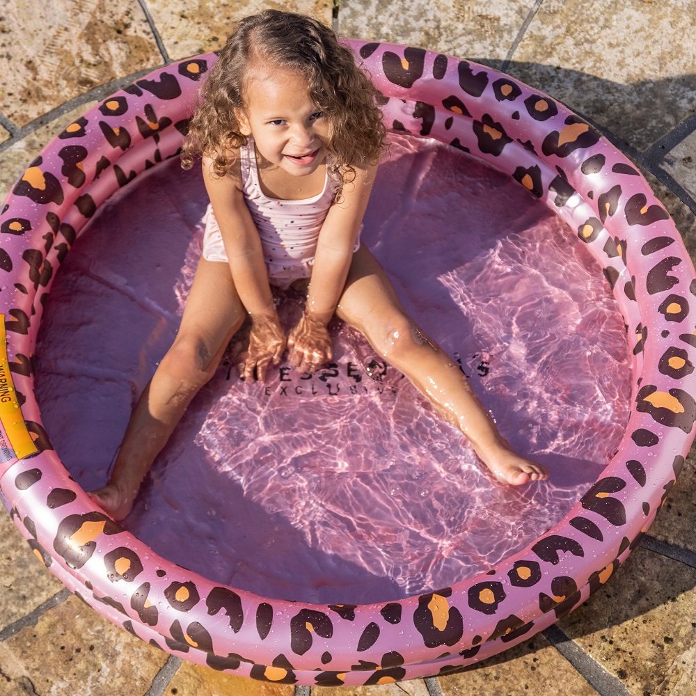 Laste täispuhutav bassein Swim Essentials Pink Leopard