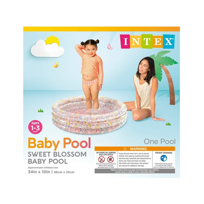 Laste täispuhutav bassein Intex Sweet Blossom