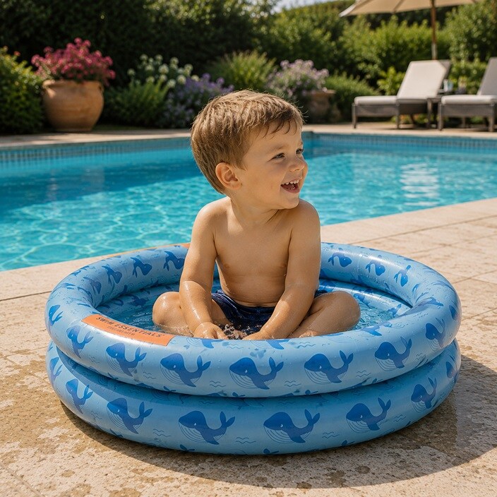 Laste täispuhutav bassein Swim Essentials Mini Pool Blue Turtles