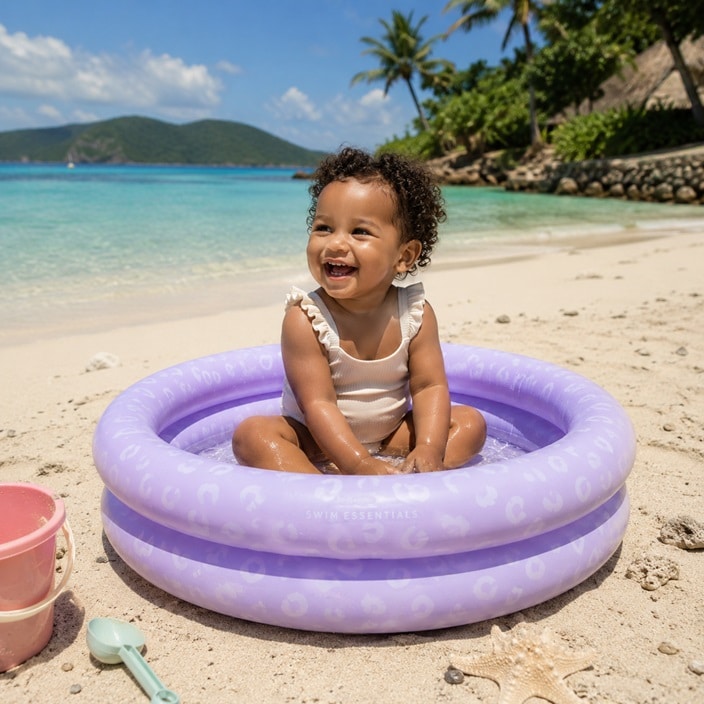 Laste Bassein - Swim Essentials Purple Leopard Mini Pool