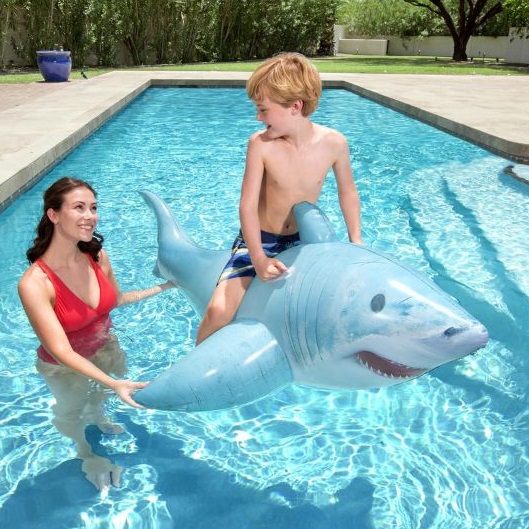 Laste ujumismadrats Bestway Shark XXLLaste Ujumisrõnga