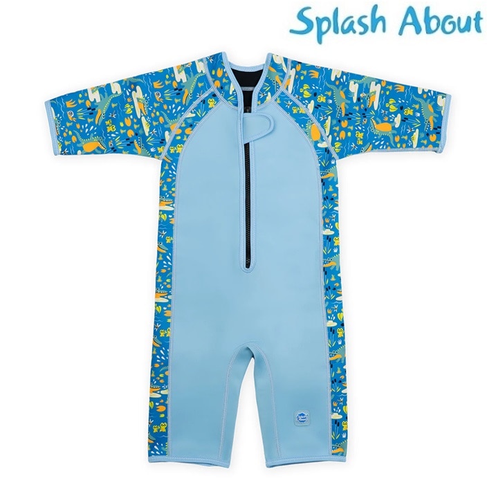 Laste ujumiskalipso SplashAbout Shorty Wetsuit Crocodile Swamp