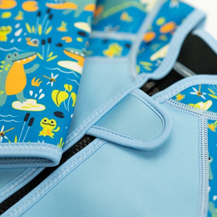 Laste ujumiskalipso SplashAbout Shorty Wetsuit Crocodile Swamp