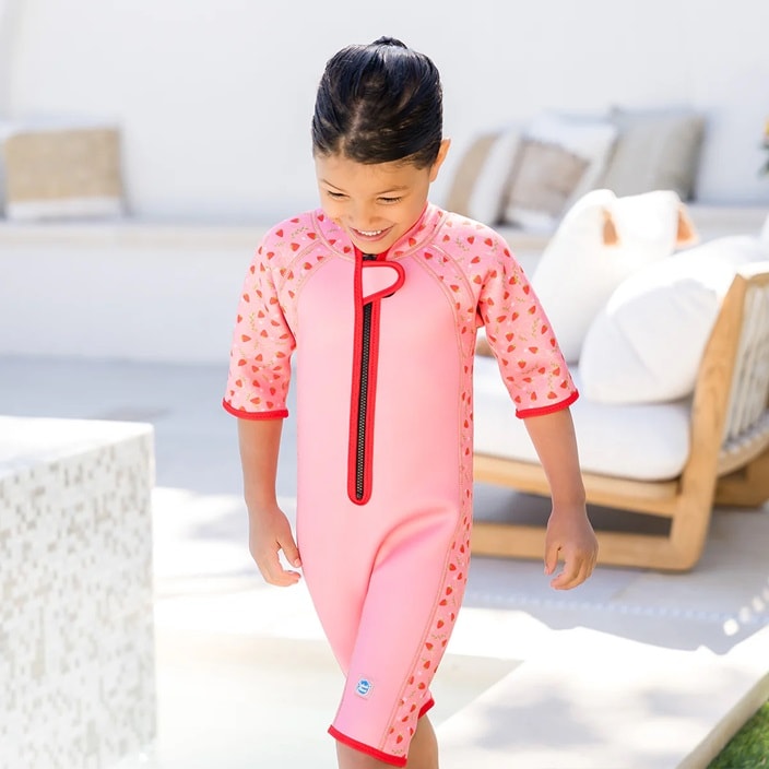 Laste ujumiskalipso SplashAbout Shorty Wetsuit Strawberry Field